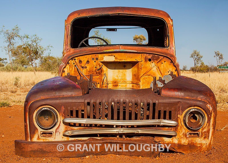 Wreck north of Alice Springs - Australia