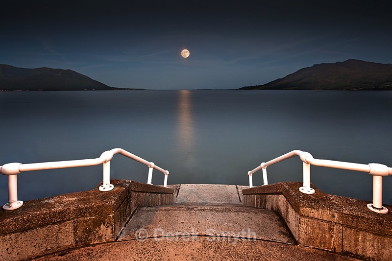 Moonrise Over Carlingford Bay - Warrenpoint