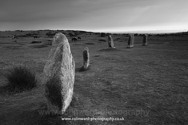 Hurlers stone circle            ref 2612 - Cornwall