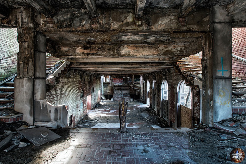 Gary, Indiana | Abandoned Public Schools Memorial Auditorium Stairs