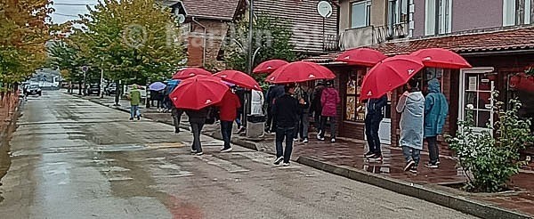 Donji Milanovac, in the rain. - Capitals of Eastern Europe