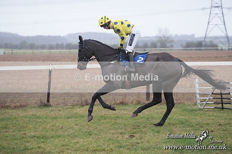 PtP 260125 690 - Cocklebarrow Point-to-Point racing with the Heythrop Hunt 26/01/25