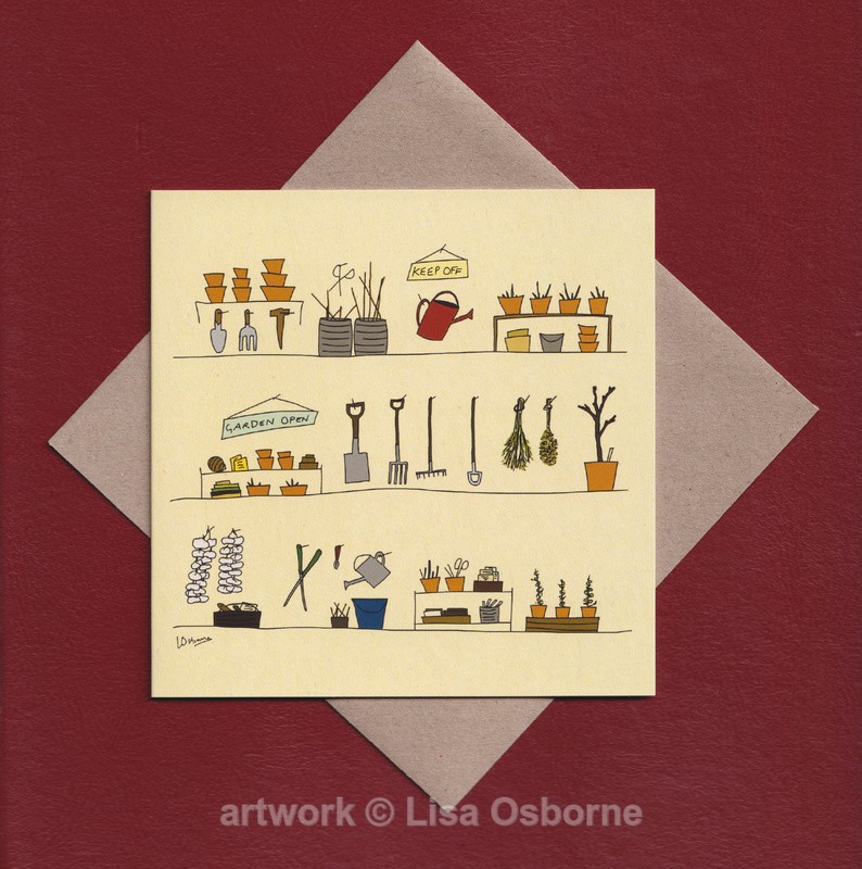 Potting shed - GREETINGS CARDS