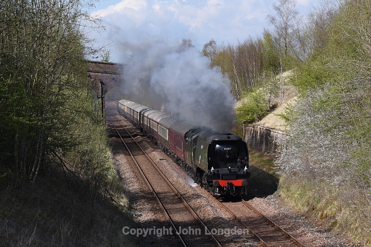 JL - 23.4.22 34067 1Z87 Carlisle - Telford, Crosby Garret - Crosby Garret