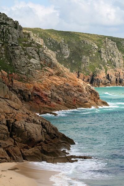 Porthcurno cliffs  _C010 - Cornwall landscape Photography