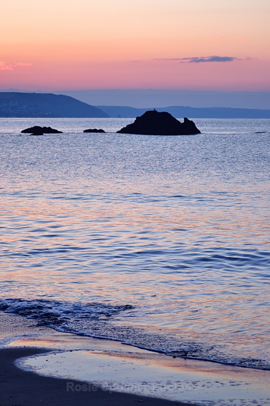 Looe Beach just before sunrise in portrait view - Portrait Views