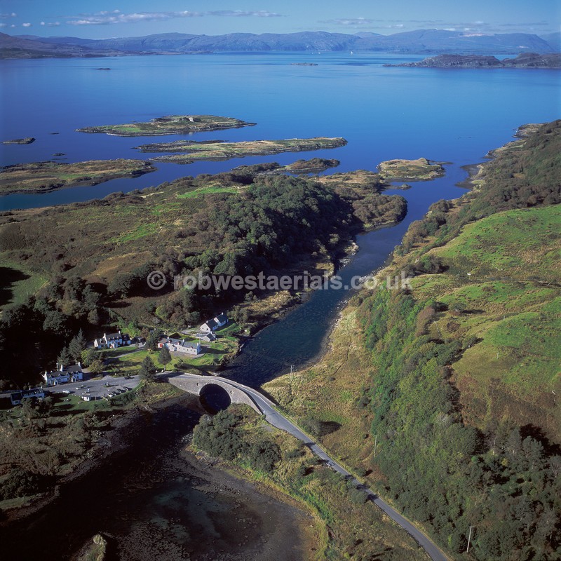 aerial pictures of Scotland west coast Islands of Seil