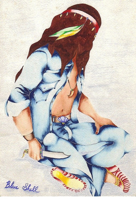 Blue Shell © Rowan Taliesin 1981 - MY JOURNEY AS AN ARTIST
