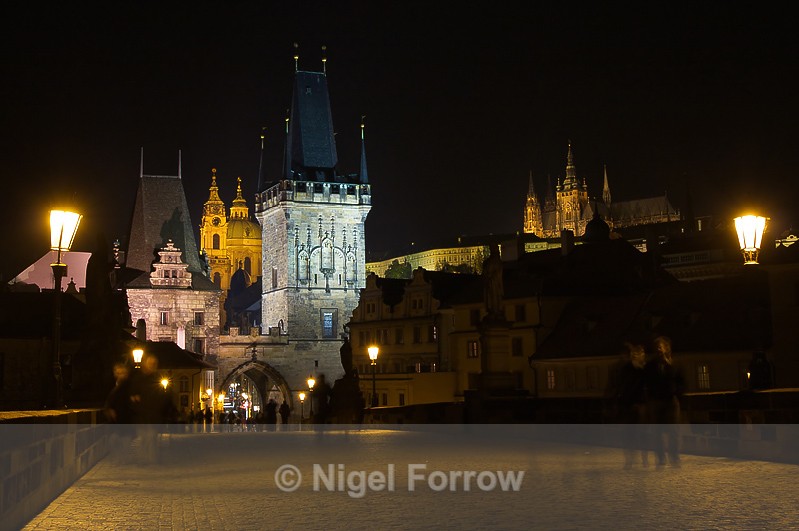 Charles Bridge at night - Prague, Czech Republic