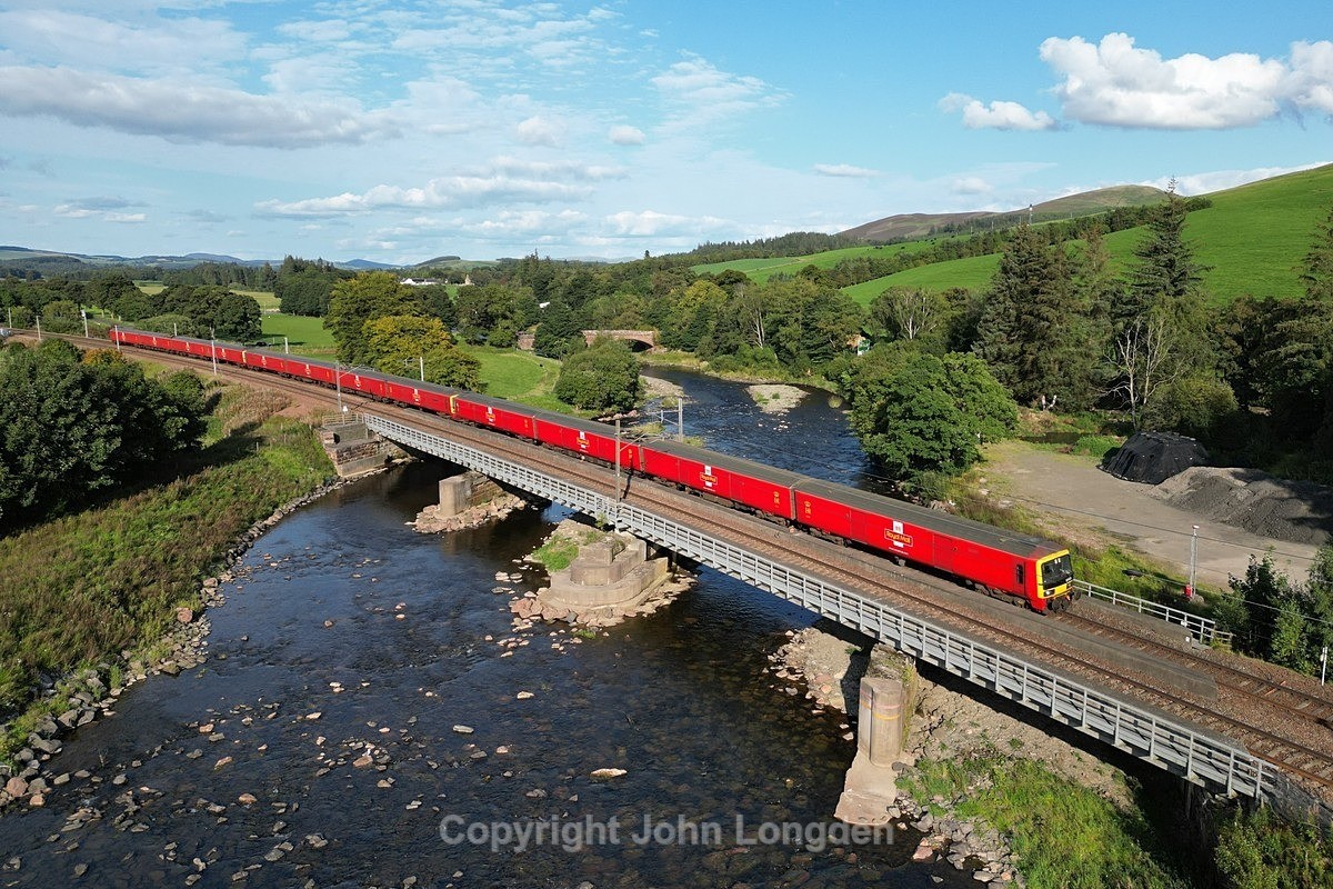 JL - 12.9.23 325xxx 1M44 Shieldmuir - Warrington, Lammington - West Coast Main Line (north to south)