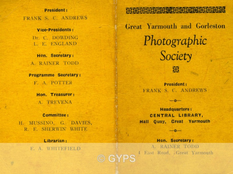 1949-50 programme - cover - Archives