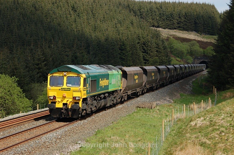 19.5.08 66522 6E73 Hunterston - Drax, Rise Hill Tunnel - Rise Hill Tunnel South