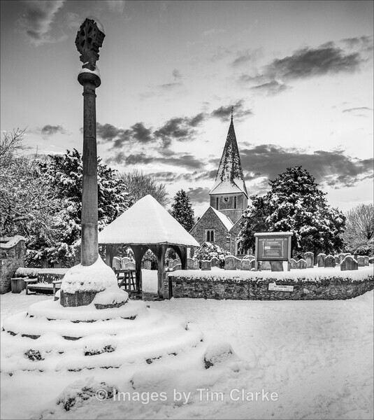 Winter in Shere by Tim Clarke - Shere