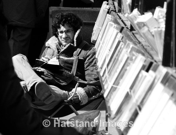 Book seller, Paris - people