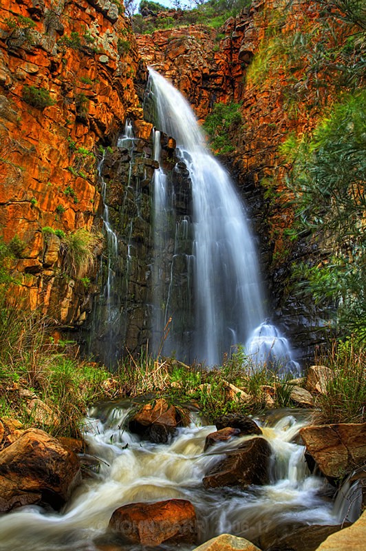 Morialta Falls 1 HDR - WATER - SALT OR FRESH PHOTOS