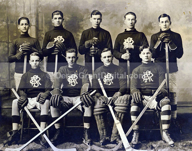 RCS 1917 Second Hockey Team Rothesay New Brunswick Canada - Historic New Brunswick