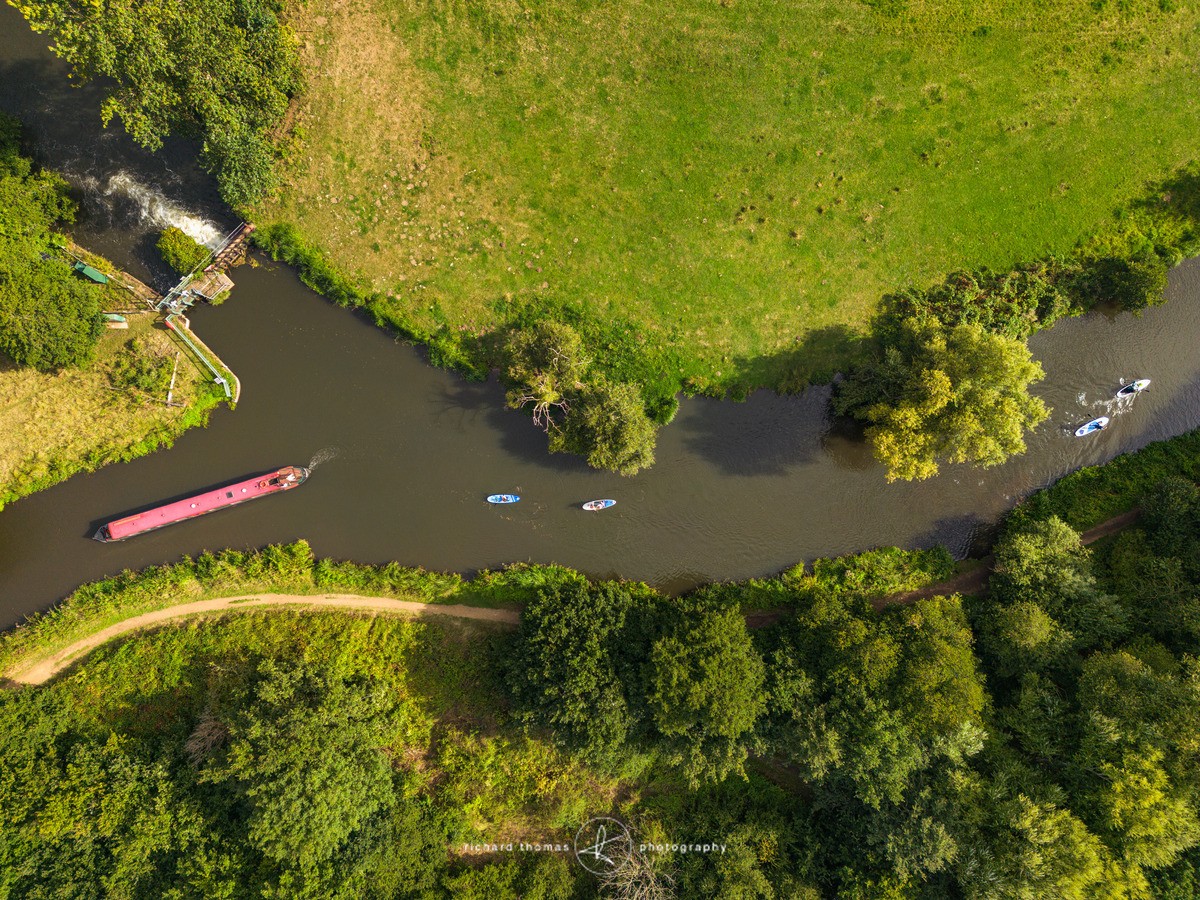 Afternoon on the canal - FROM ABOVE