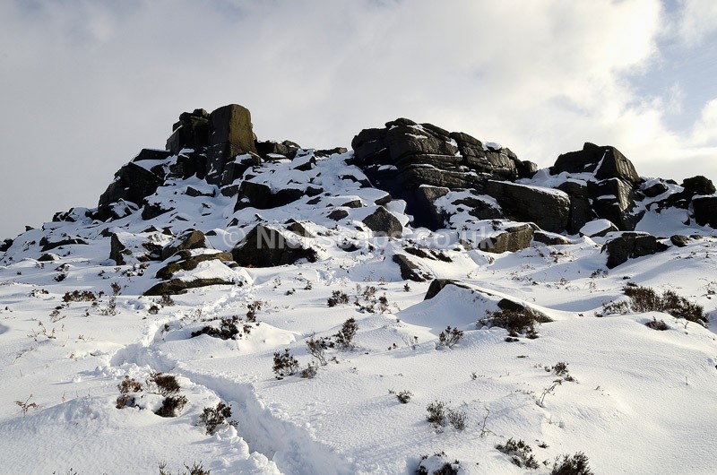 Snow at Over Owler Tor - Peak District, UK - Peak District Landscape Photography Gallery