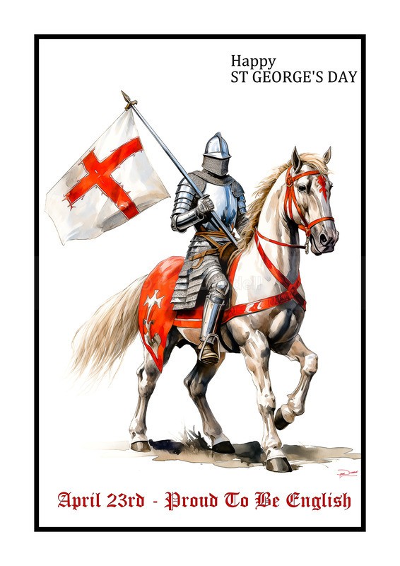 Proud To Be English, St George's Day Paintings by Paul Duddell, Whispers & Strokes - Artist, Painter, and Photographer