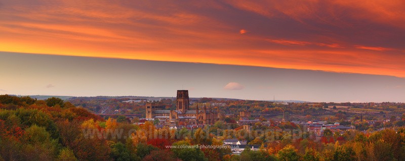 Autumn sunset over Durham - Panoramic Landsapes