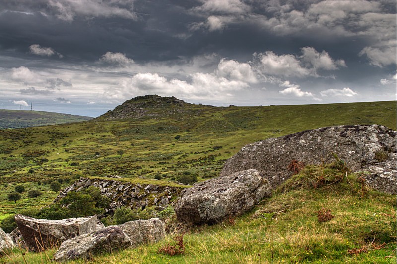 DM03 - Sharp Tor on Bodmin Moor - Greetings Cards - Liskeard and Bodmin Moor