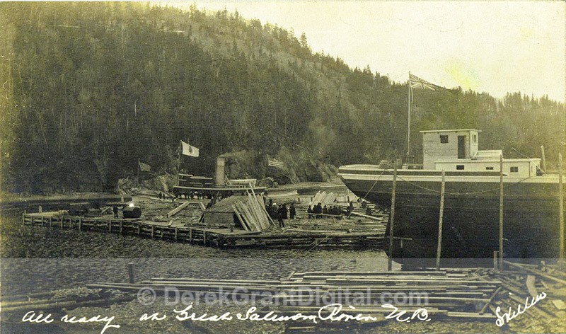 Big Salmon River Sawmill Wharf Fundy Trail Parkway - Historic New Brunswick