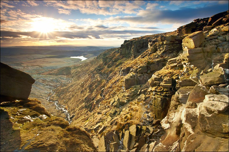 Kinder Downfall Sunset - Peak District | Dark Peak