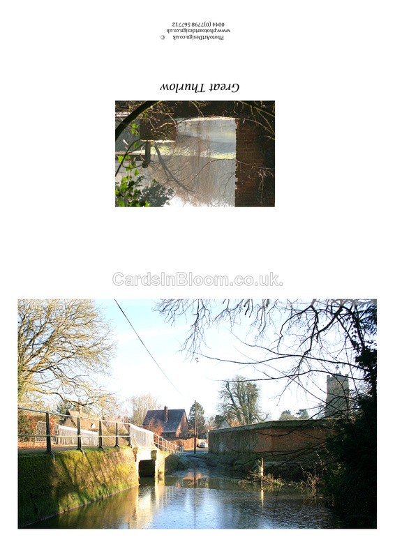 002 River Stour, Gt Thurlow - THURLOW CARDS