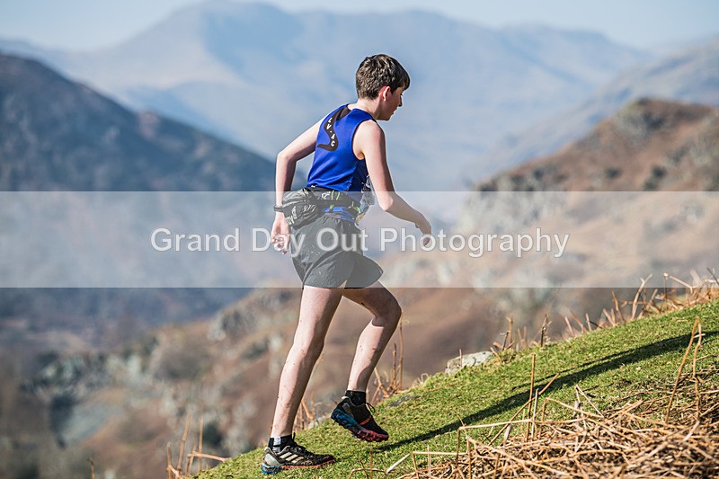 Elterwater-221 - Kendal Winter League Elterwater Under 15/17 Fell Races Sunday 9th March 2025