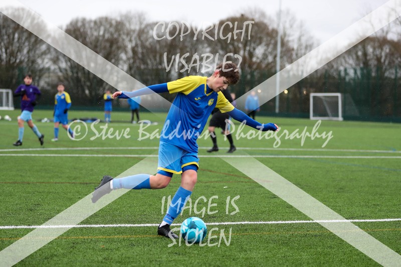 1DX20597 - 2026-02-15 FC Abbey Meads U13 Purple V Royal Wootton Bassett Town Youth U13 Yellow