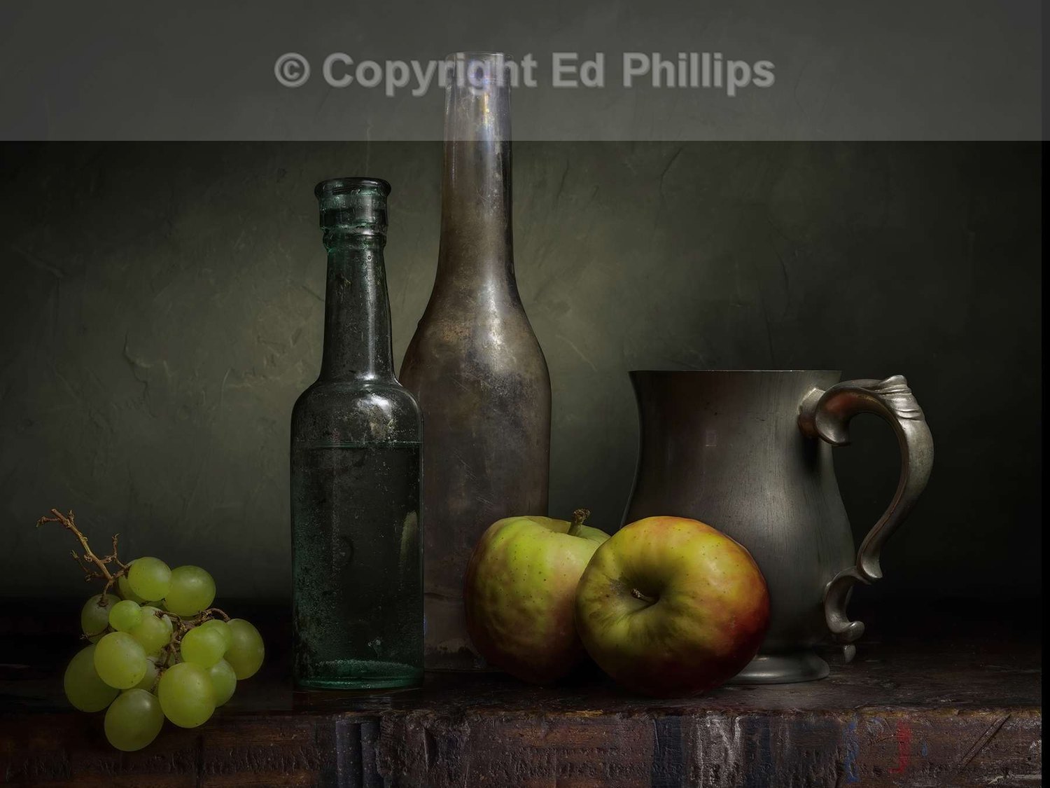 Grapes and Two Apples