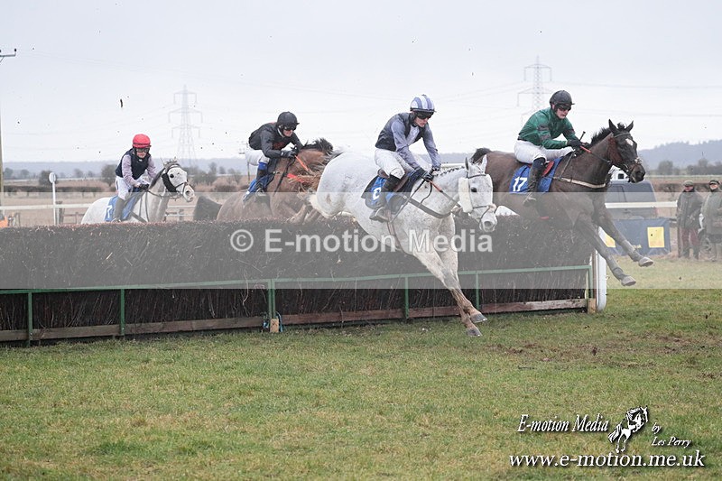 PtP 260125 550 - Cocklebarrow Point-to-Point racing with the Heythrop Hunt 26/01/25