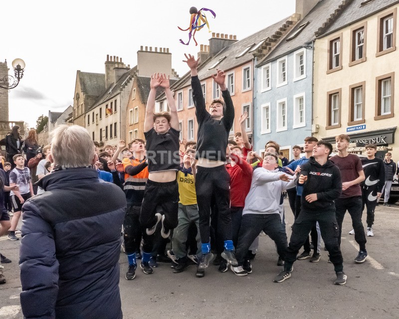 The Throw - Curtis Wes - Jedburgh Hand Ba' event -. 2023