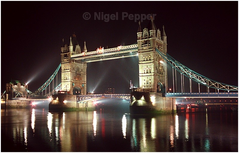 Tower Bridge at Night - Dramatic Weather