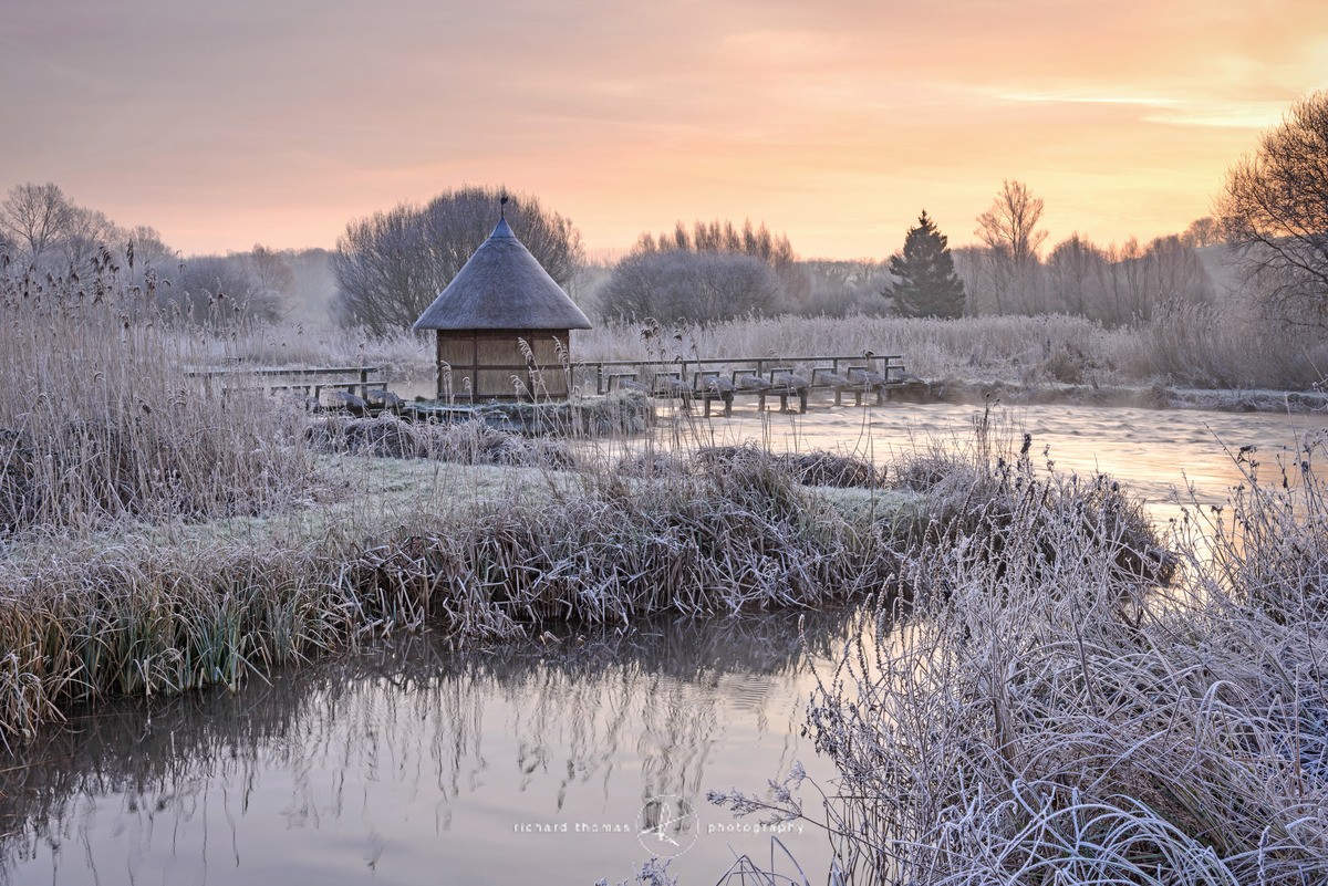 Fishermans hut Winter morning - WINTER