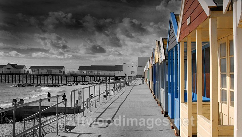 Beach huts and pier - Southwold Suffolk