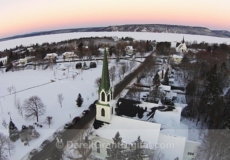 Church Avenue - Rothesay New Brunswick Canada - Aerial View