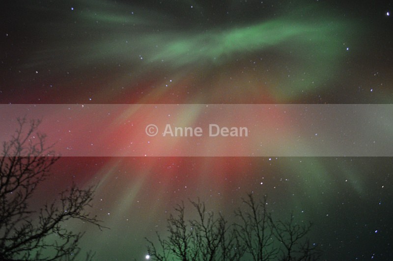 Extraordinary Aurora Borealis with rare red 'Corona' - Abisko, North Sweden