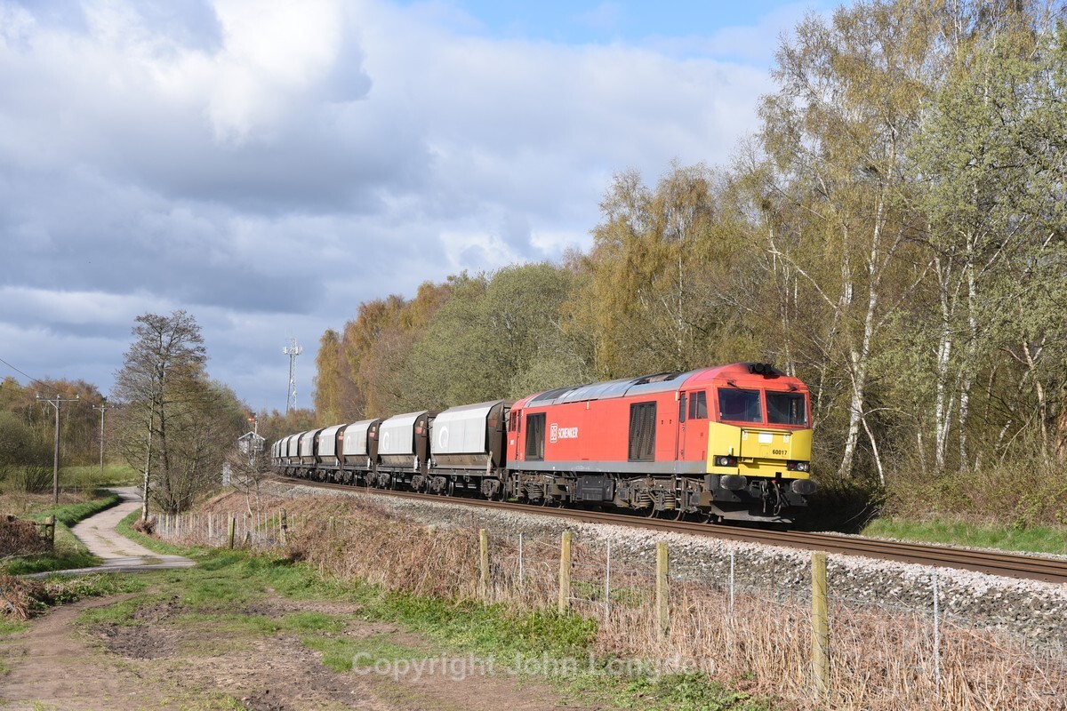 JL - 7.4.21 60017 6H02 Warrington Arpley - Tunstead, Plumley West - Elsewhere on the network