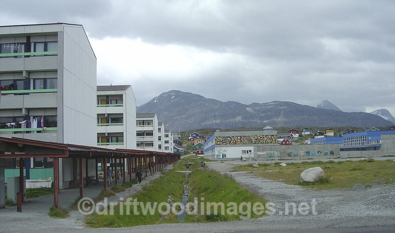 Nuuk with flats - Greenland West Coast