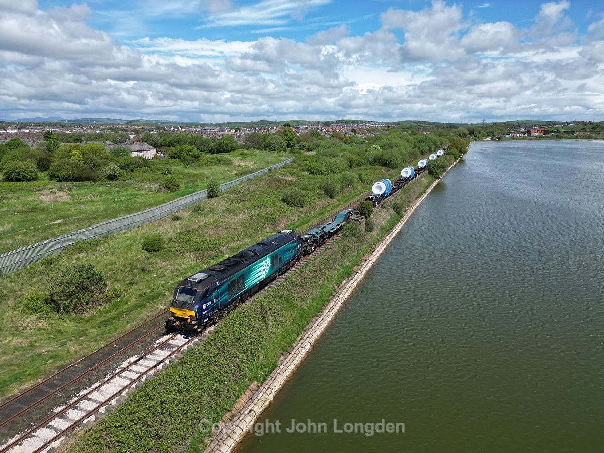 JL - 11.5.23 68002 7X24 Barrow Marine T - Sellafield, Salthouse Junc - Cumbrian Coast (north to south)