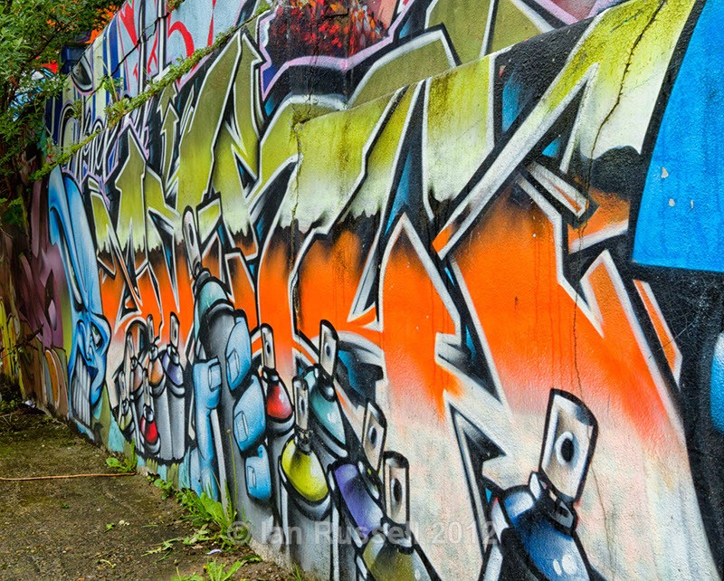 North Lanes Brighton Wall Urban Art - Brighton graffiti