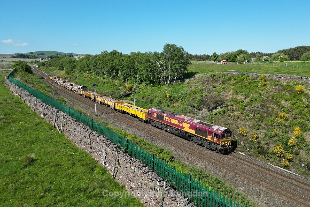 JL - 30.5.23 66154 6K27 Carlisle - Crewe, Greenholme - West Coast Main Line (north to south)
