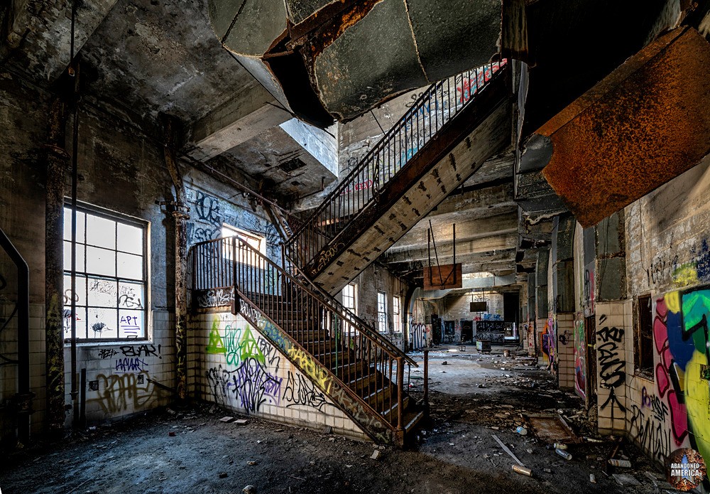 Delaware Station (Philadelphia, PA) | Tagged Stairway - Delaware River Generating Station