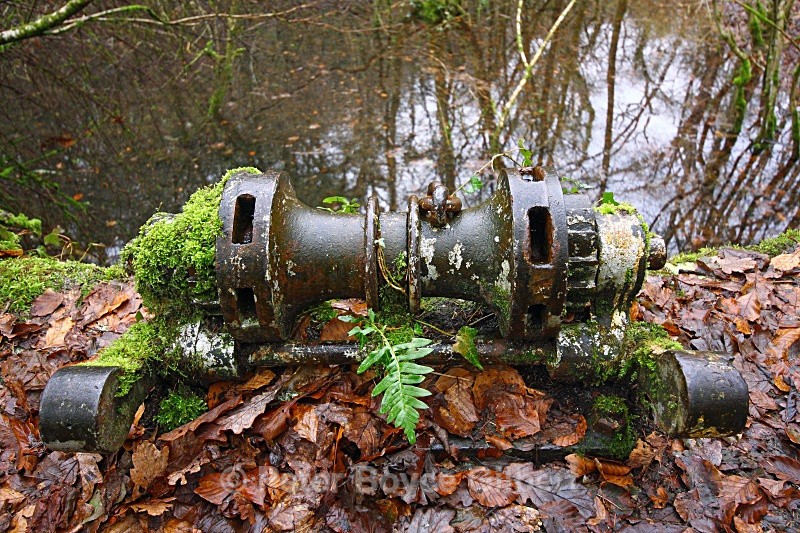 The winch,  the old swimming pool. - The Countryside