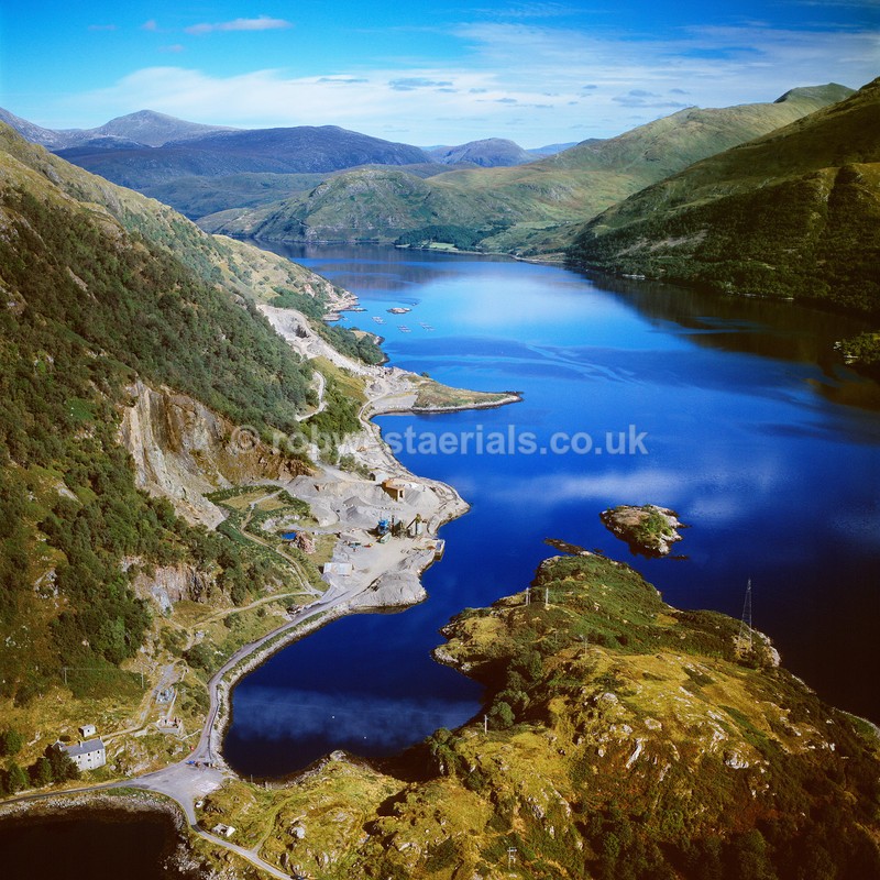 aerial pictures of Scotland west coast sea lochs of Loch Etive