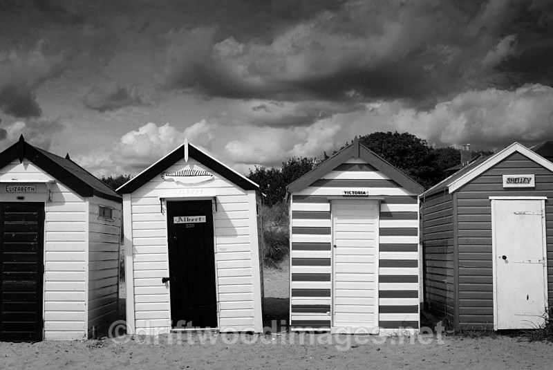 Beach huts at Gun Hill - Southwold Suffolk