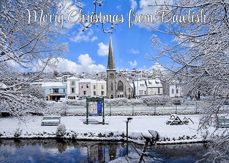 NEW 2026 - Xmas - Snowy Dawlish - Greetings Cards Dawlish