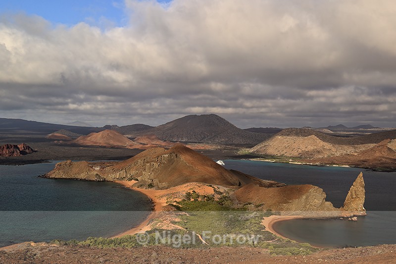 View towards Santiago from Bartolome, Galapagos - Galapagos, Ecuador