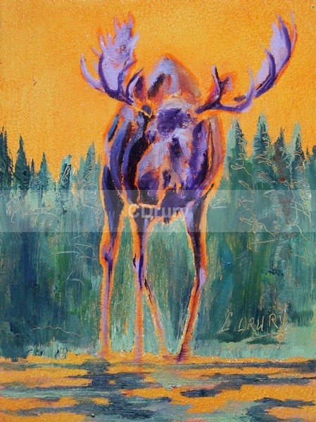 Solitary Moose SOLD - Archived